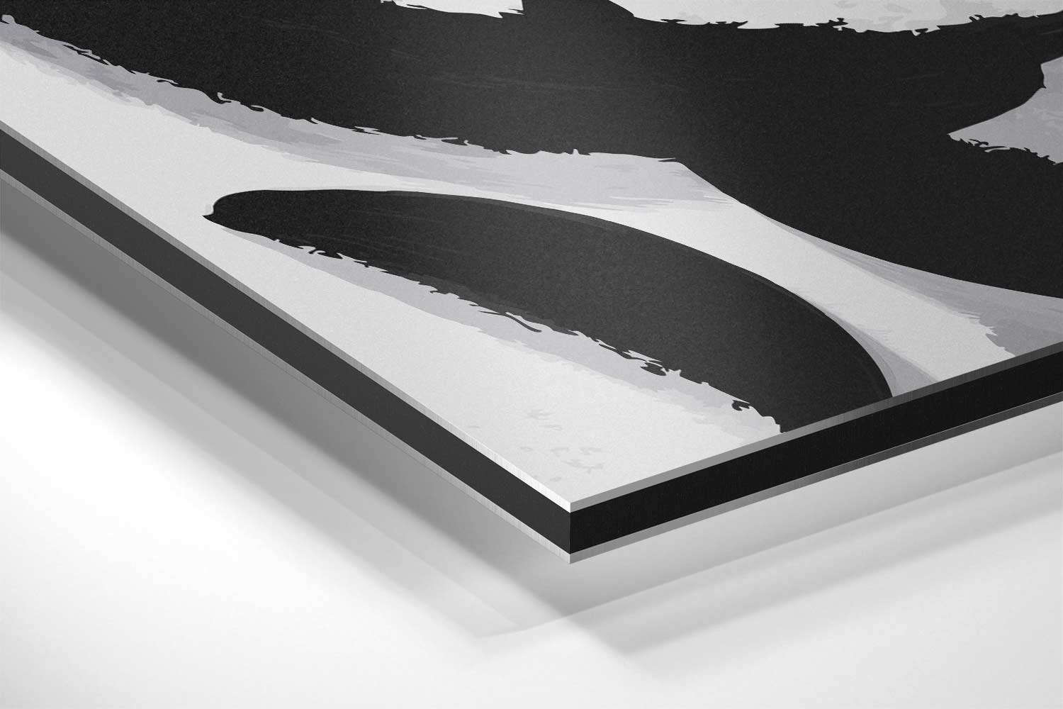 Dans van Zwart en Wit Kunstwerk-canvas-dibond-plexiglas-wanddecoratie-WallArtistic