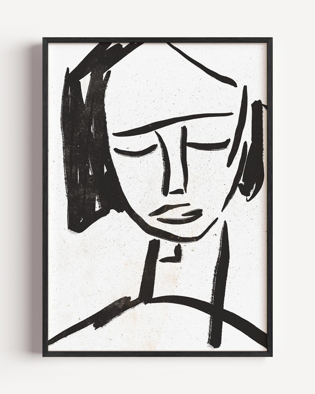 Abstracte Vrouwelijke Lijntekening Poster-WallArtistic