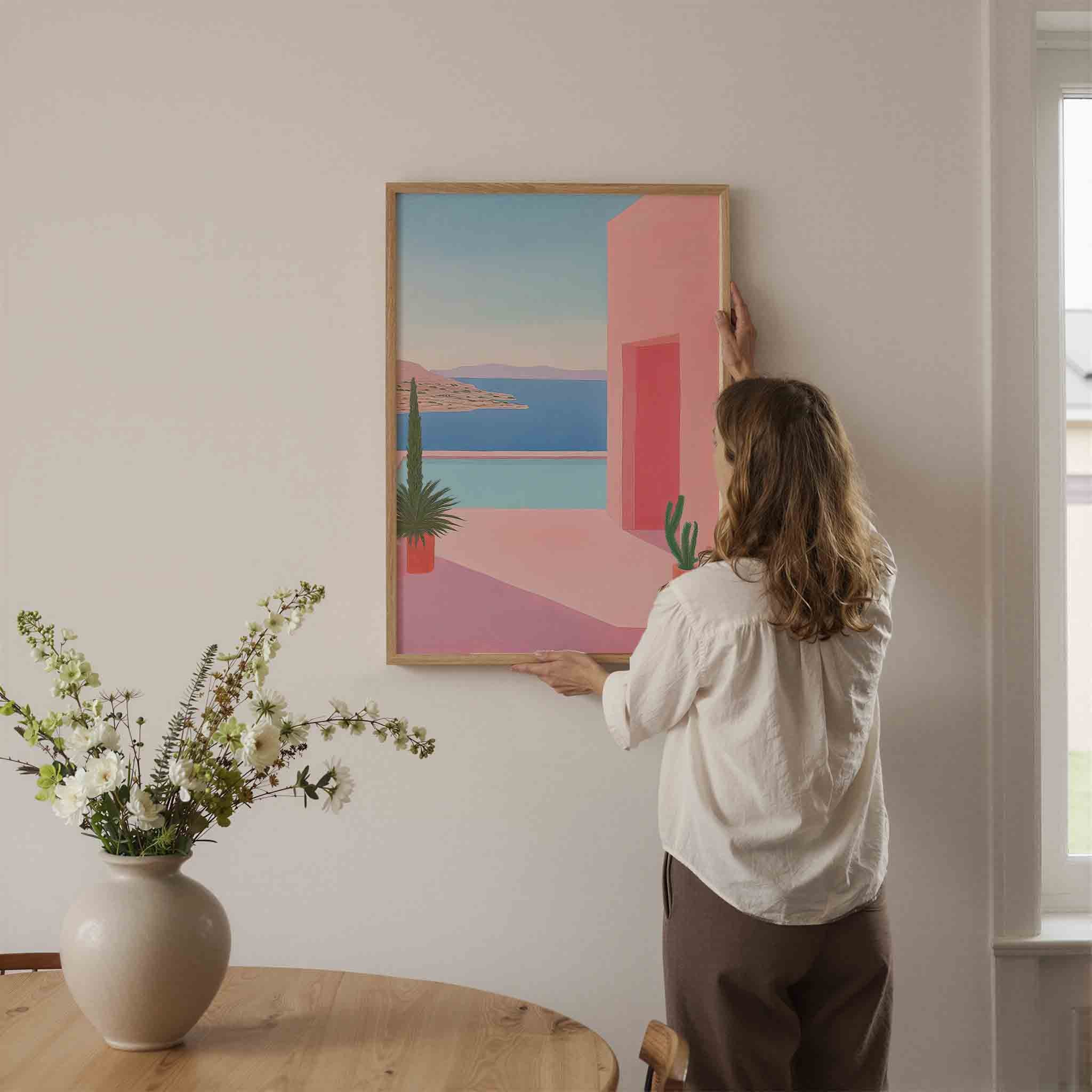 Zomerse kust Poster