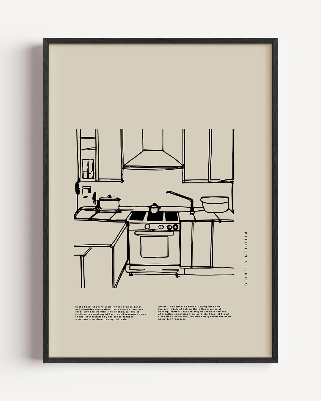 Moderne Minimalistische Keukenposter-WallArtistic