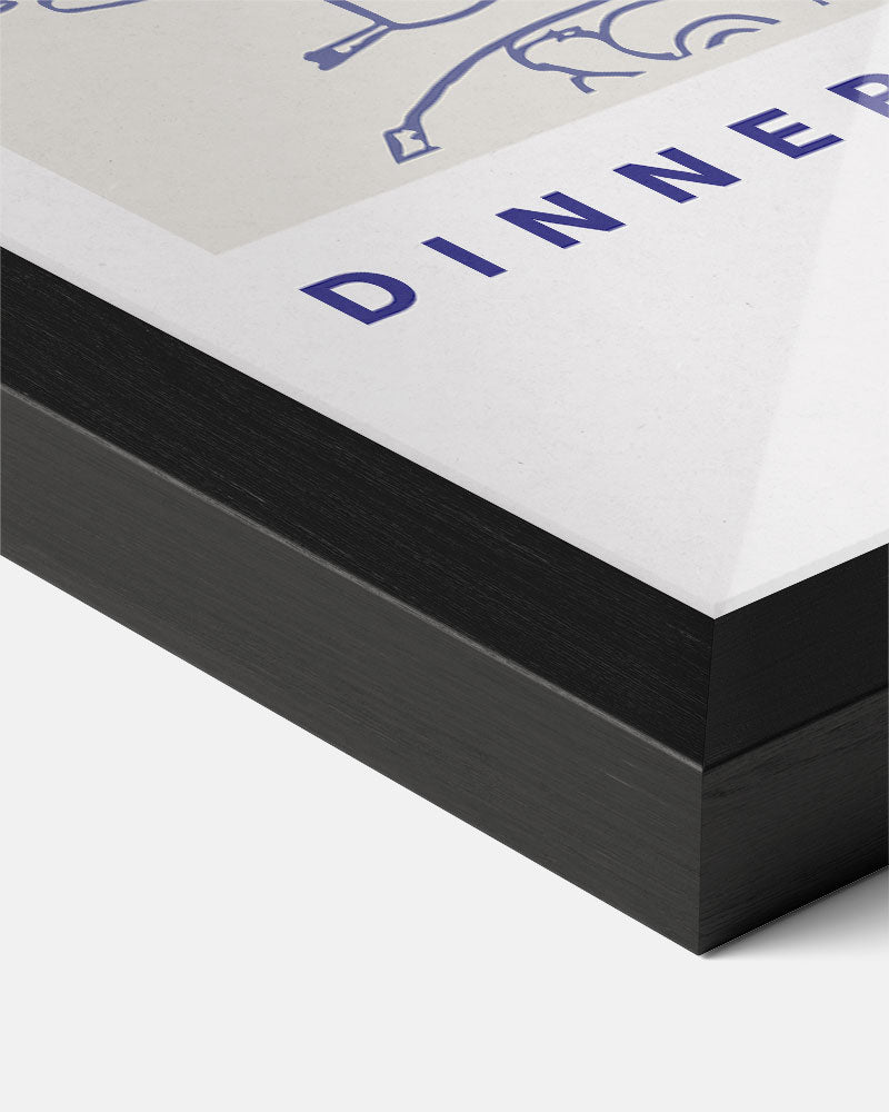 Stijlvolle Dinner Party Poster-WallArtistic