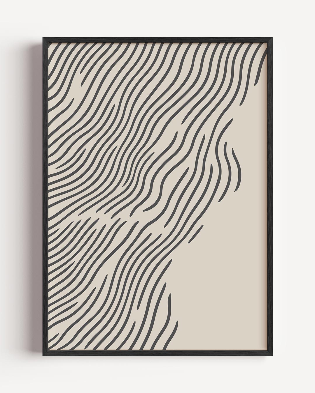 Golvende Lijnen Kunstposter-WallArtistic