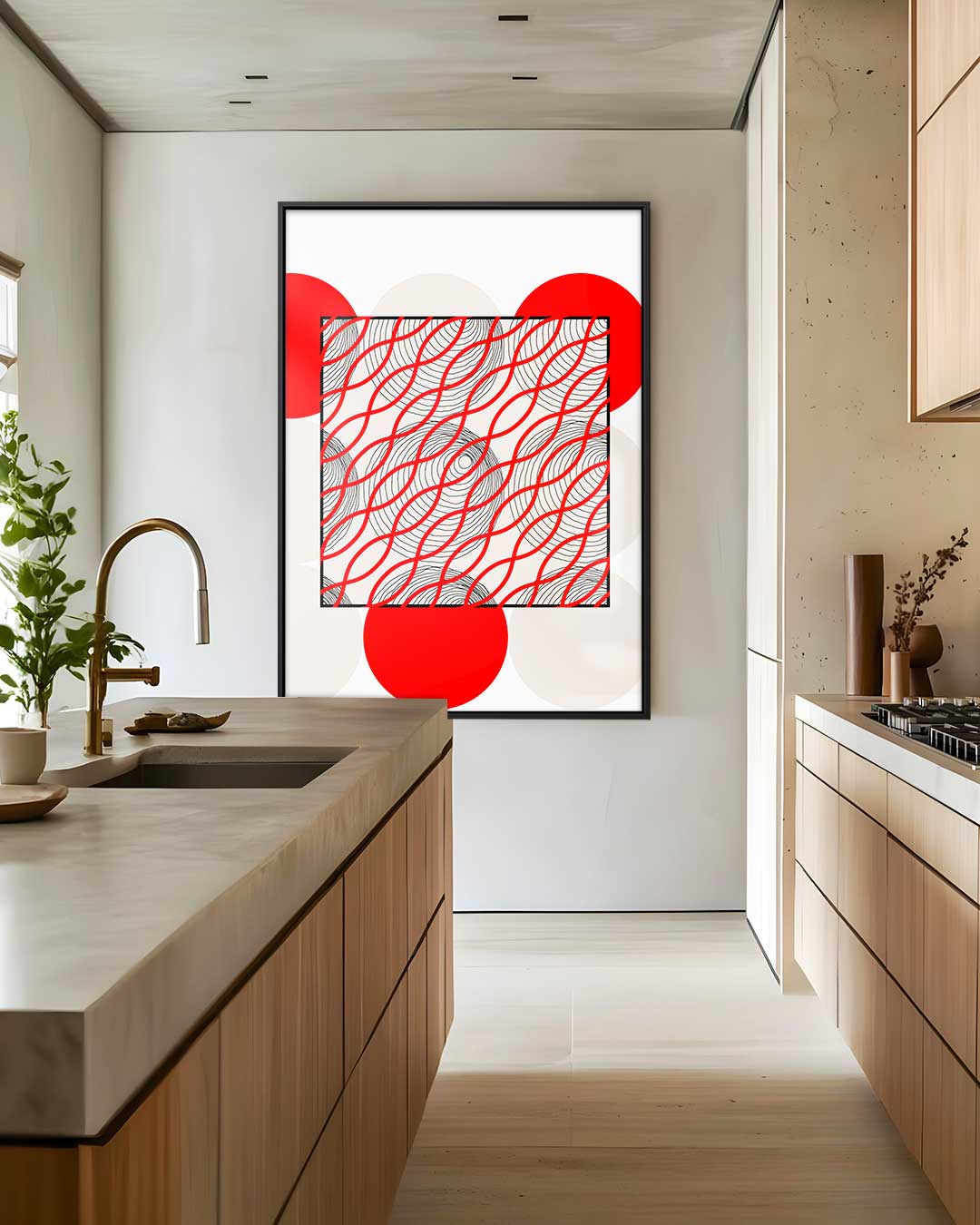 Vrolijk Vlechten Kunstwerk-canvas-dibond-plexiglas-wanddecoratie-WallArtistic
