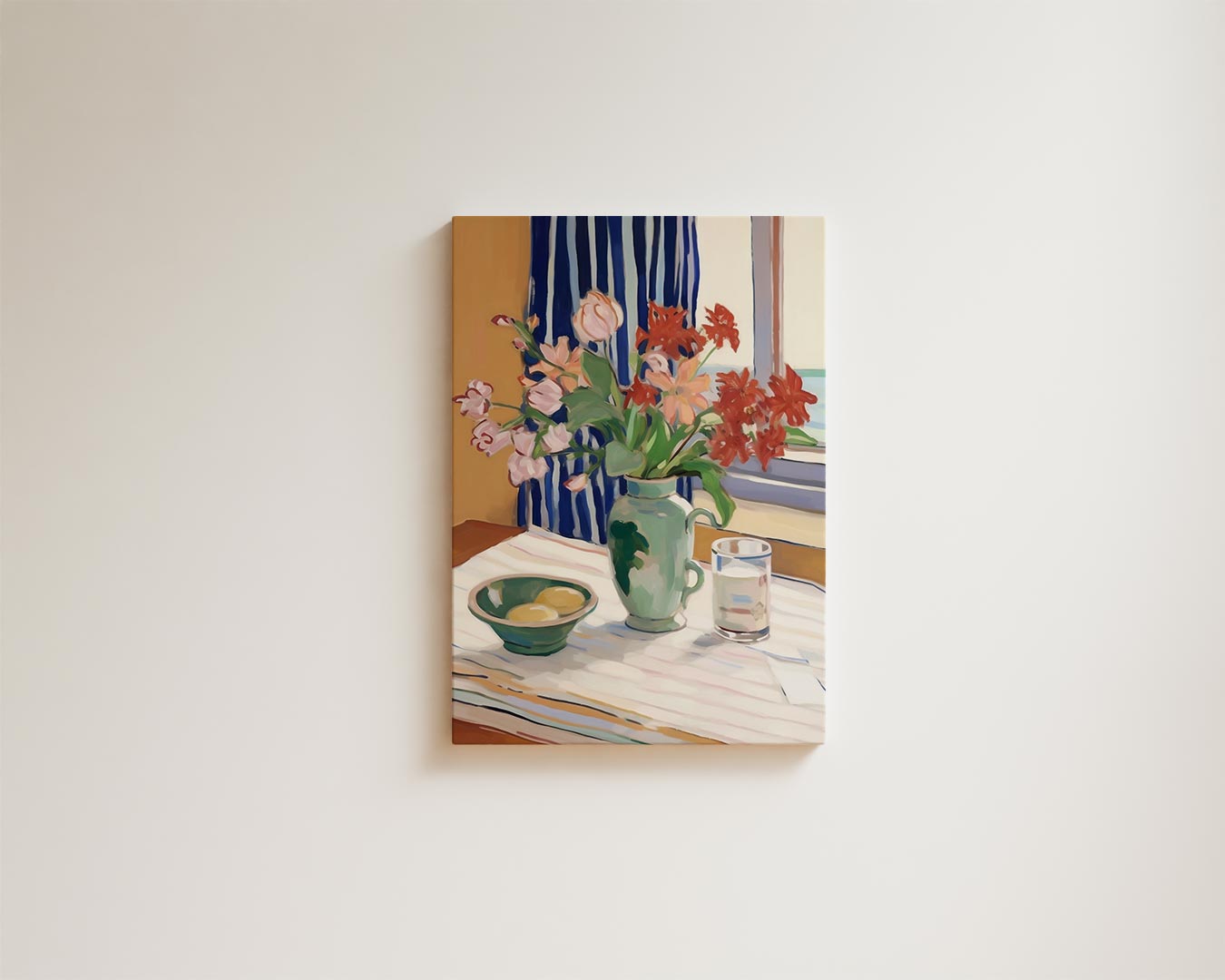 Tijdloze Bloemsymfonie Kunstwerk-canvas-dibond-plexiglas-wanddecoratie-WallArtistic
