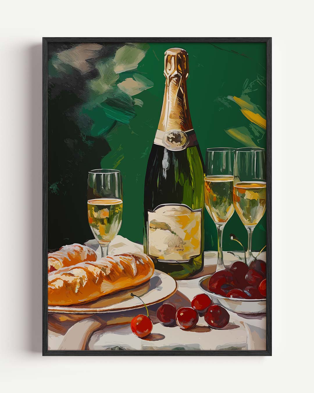 Luxe Champagne Brunch Poster-WallArtistic