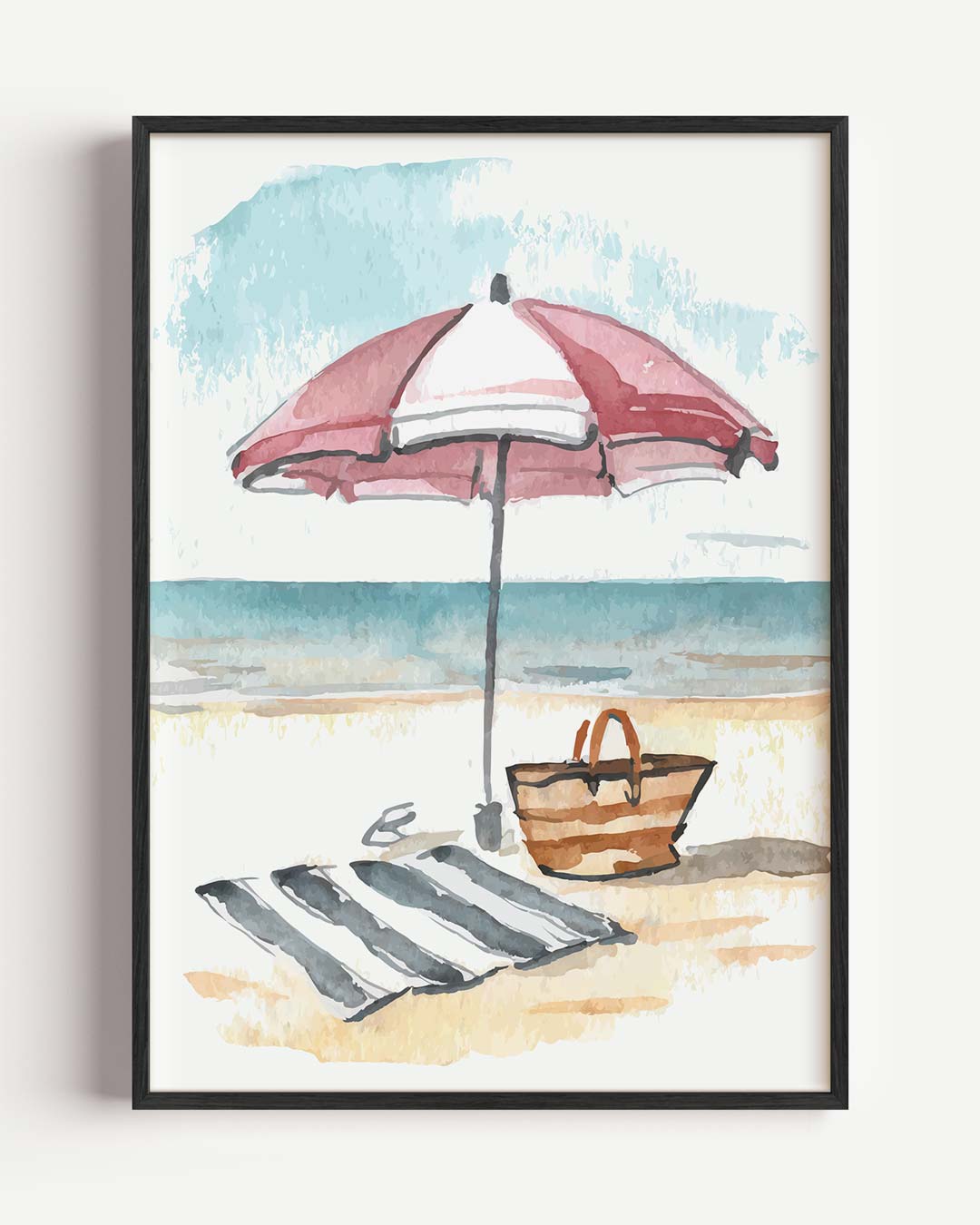 Zomerse Strand Poster-WallArtistic