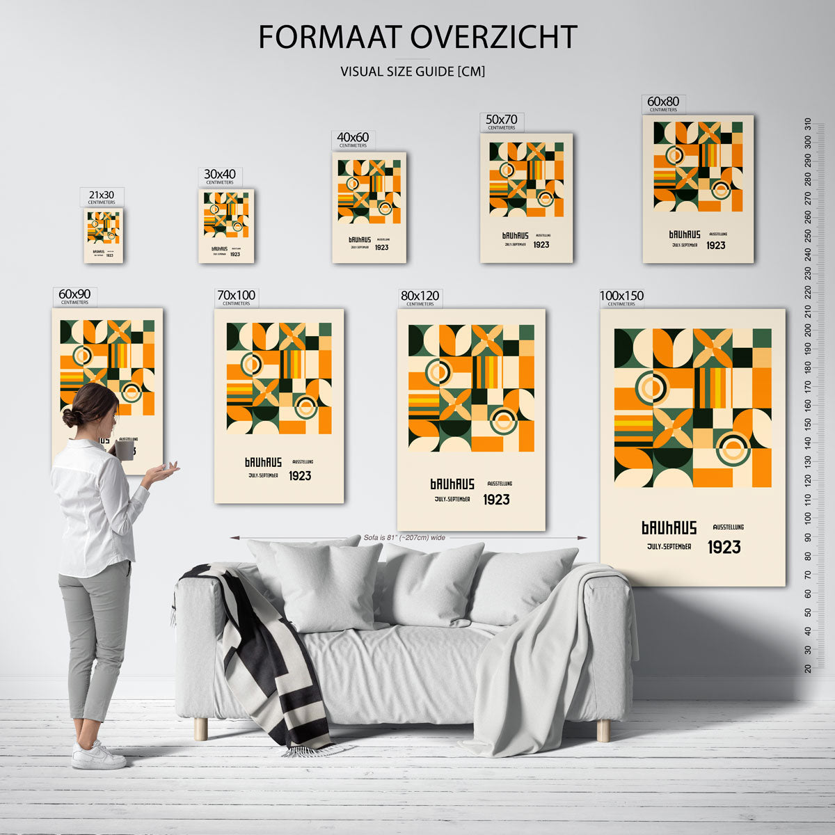 Vormritme en kleur Poster