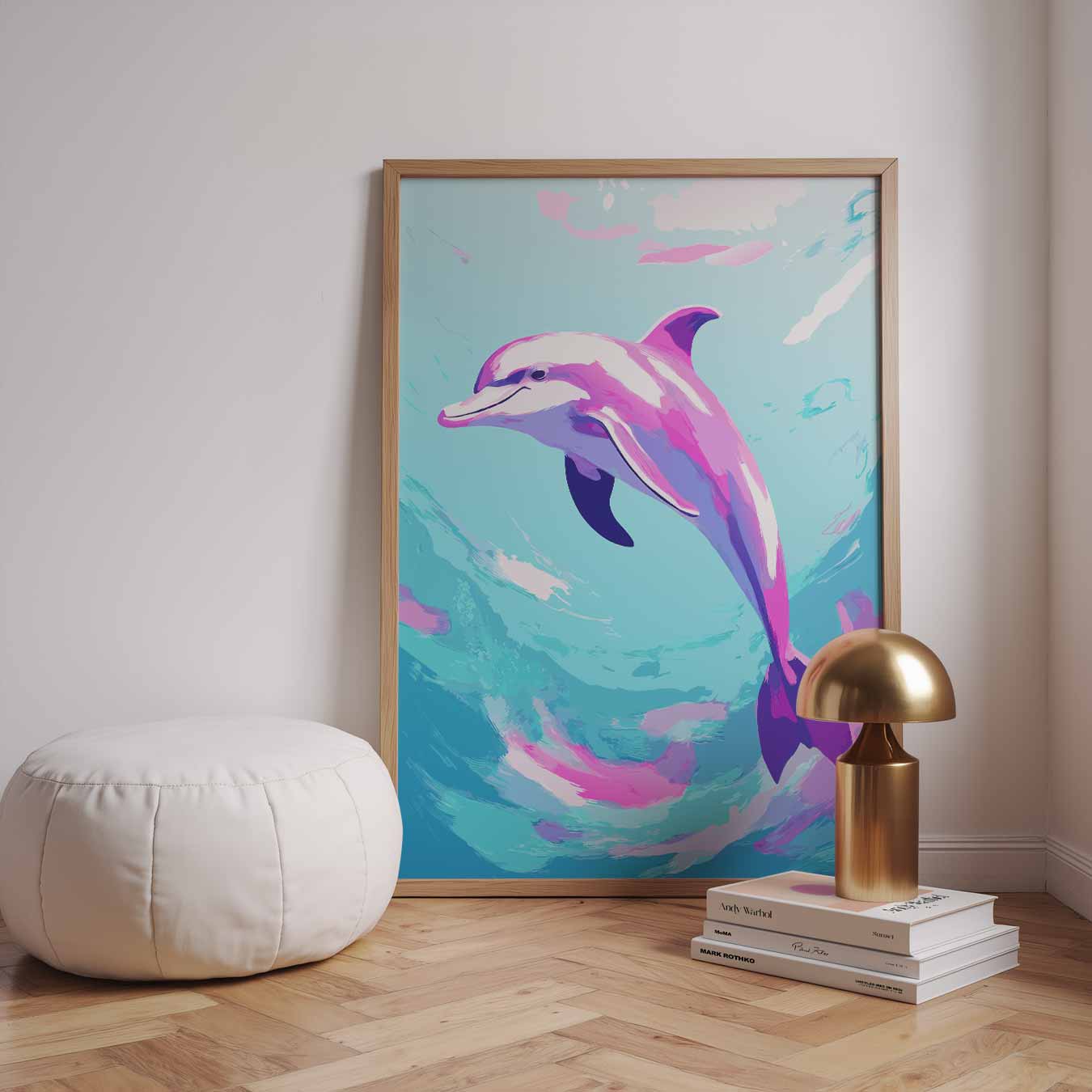 Speelse Dolfijnenpracht Poster-WallArtistic