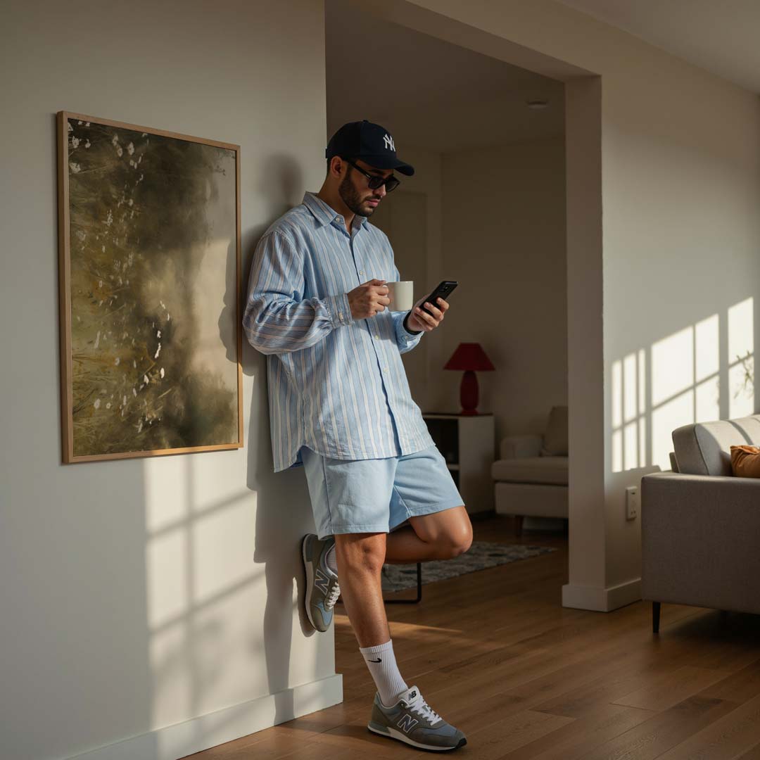 Dromerig Landschap in Neutrale Tinten Poster-WallArtistic