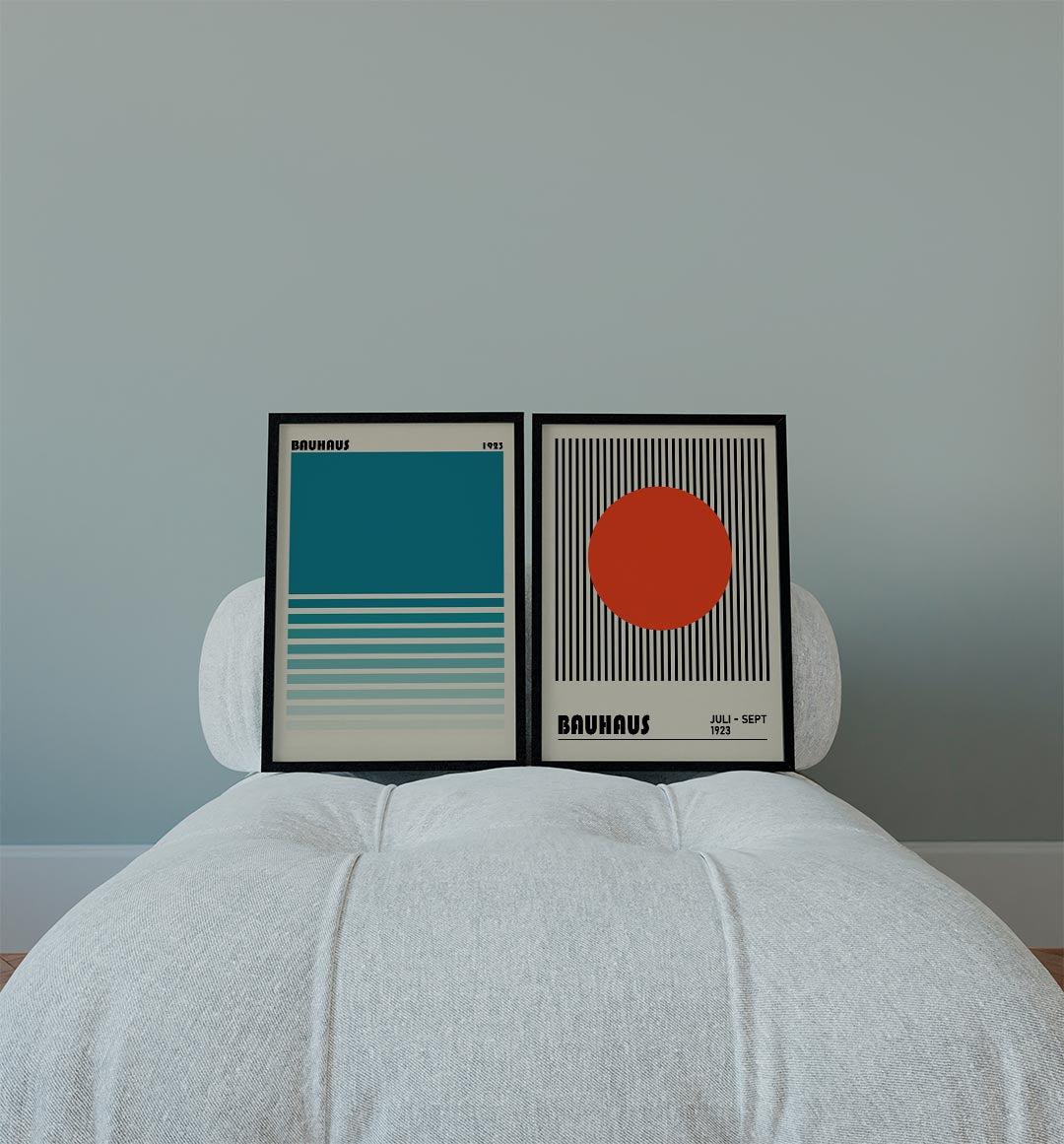 Kleurvlakken en lijnen Posterset