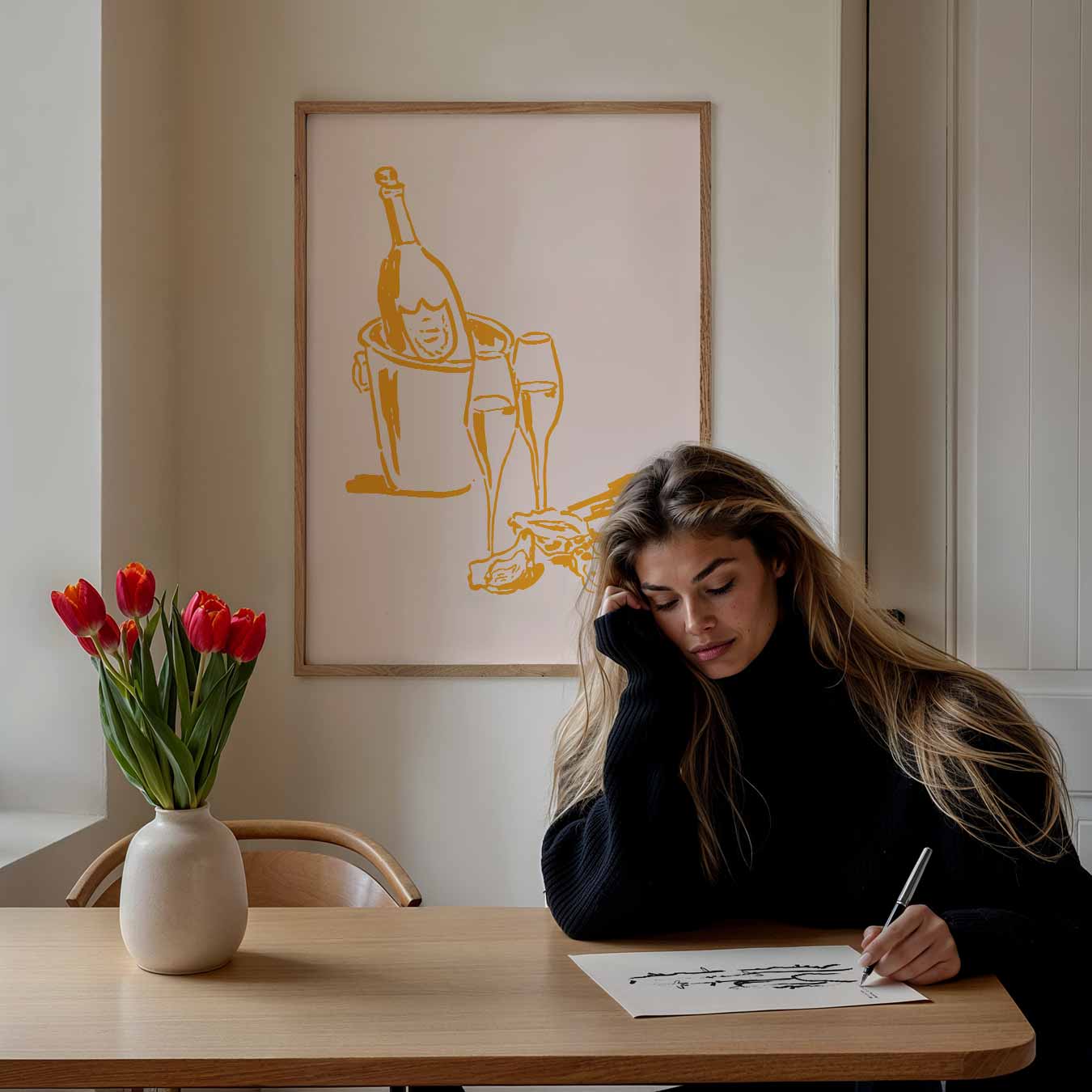 Luxe Champagne Moment Poster