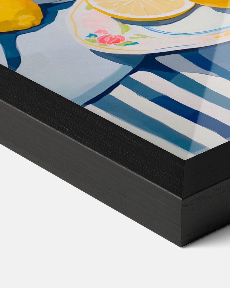 Verfrissende Citrustafereel Poster-WallArtistic