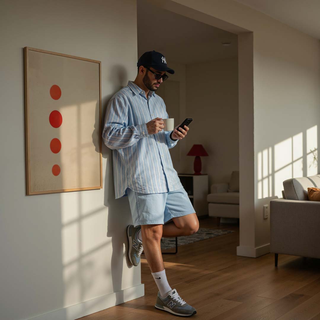 Retro Stippen Poster-WallArtistic