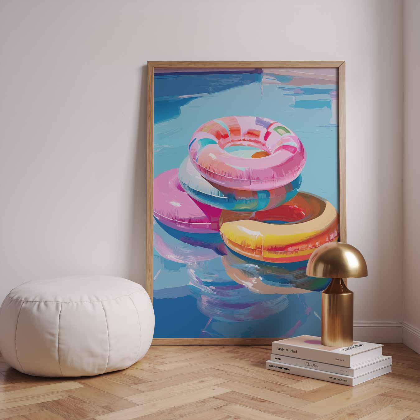Zomerse Zwembandjes Poster