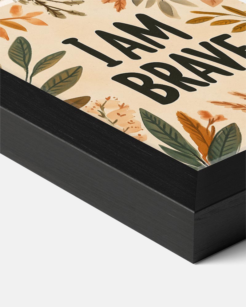 Dappere Quote Botanische Poster