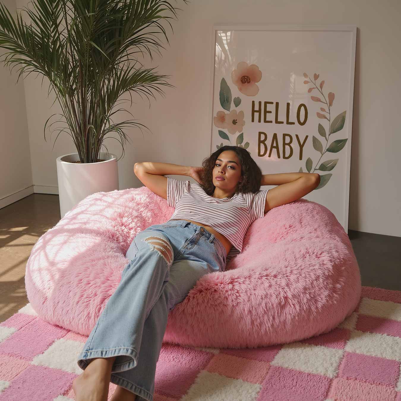 Speelse Baby Bloemenposter
