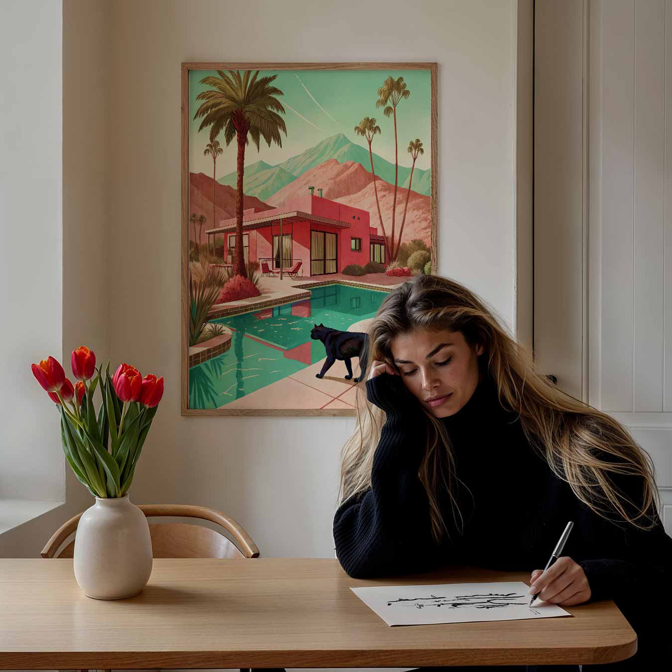 Retro Palm Springs Poster-WallArtistic