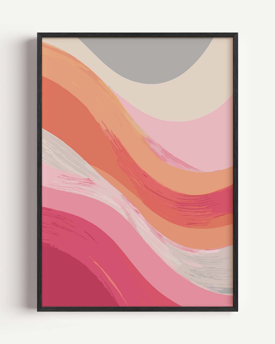 Kleurrijke Abstracte Golven Poster-WallArtistic