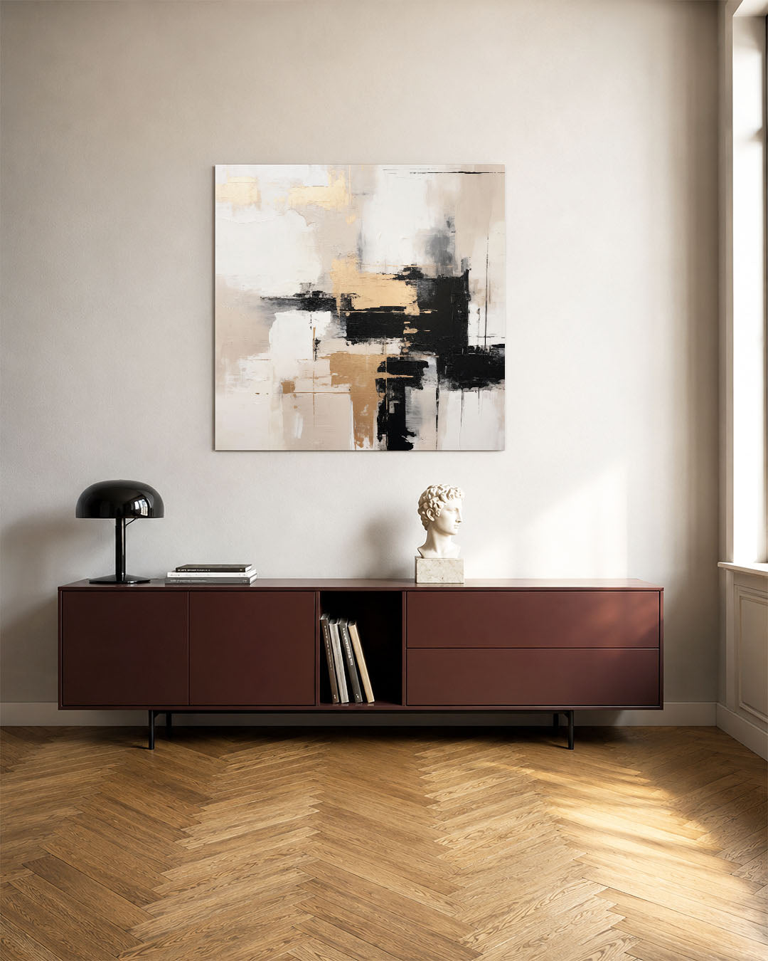 Dynamische vlakken Kunstwerk