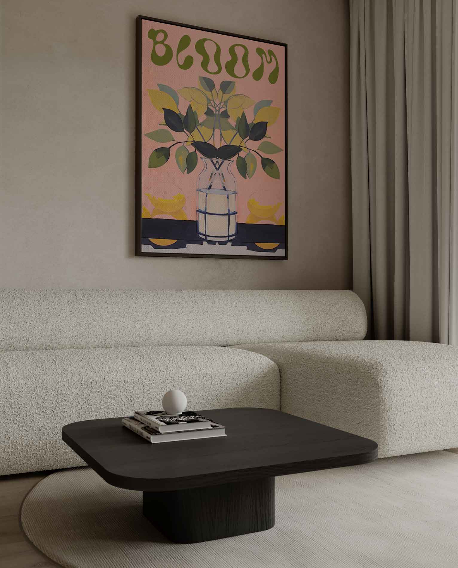 Bloemrijke Reflectie Kunstwerk-canvas-dibond-plexiglas-wanddecoratie-WallArtistic