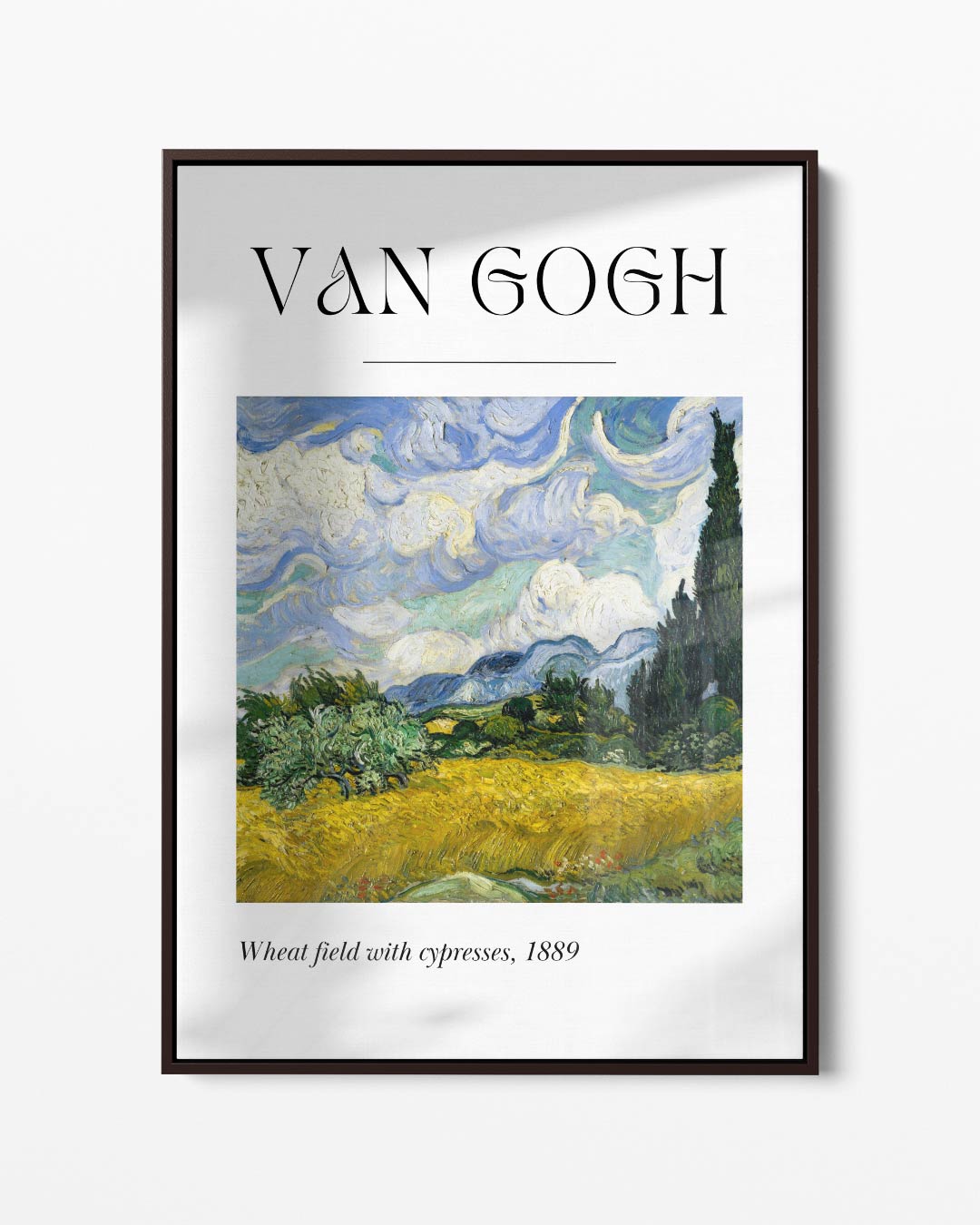 Landschap met Cypresbomen Kunstwerk-canvas-dibond-plexiglas-wanddecoratie-WallArtistic