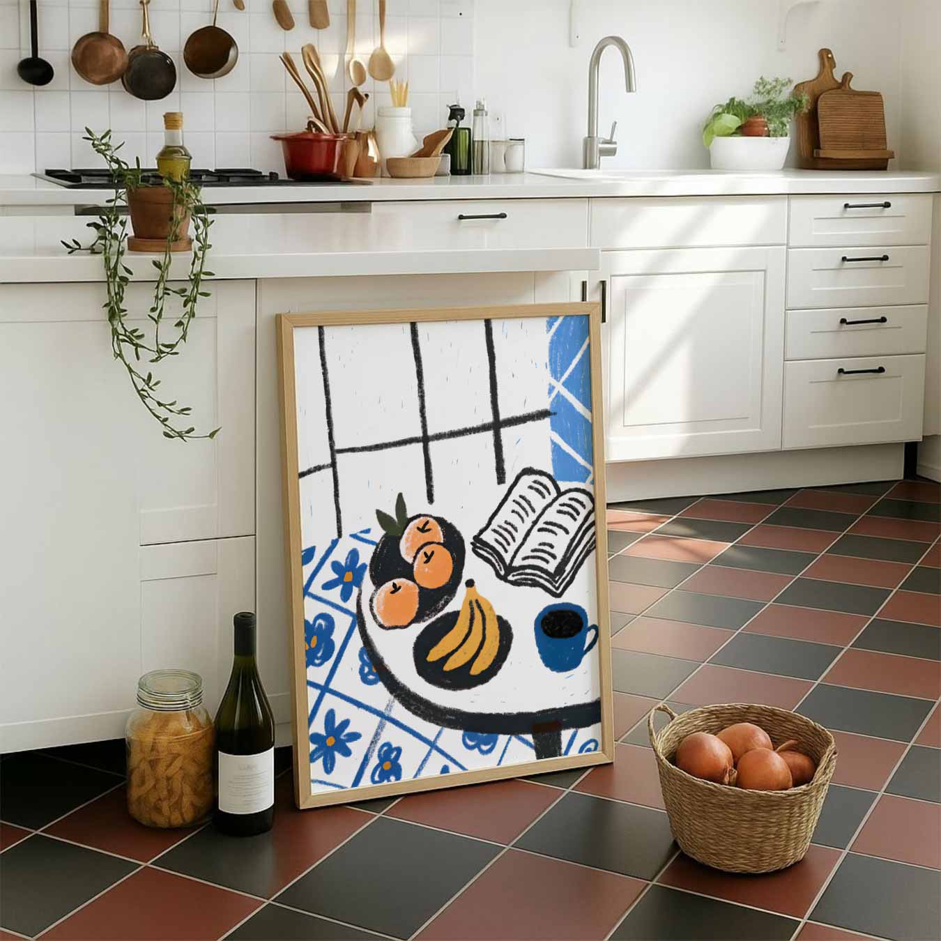 Ontspannen Ochtendmoment Poster-WallArtistic