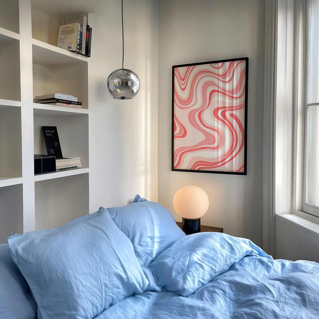 Kleurrijke Golven Wanddecoratie Poster-WallArtistic