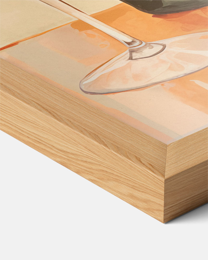 Elegante Wijn en Druiven Poster-WallArtistic