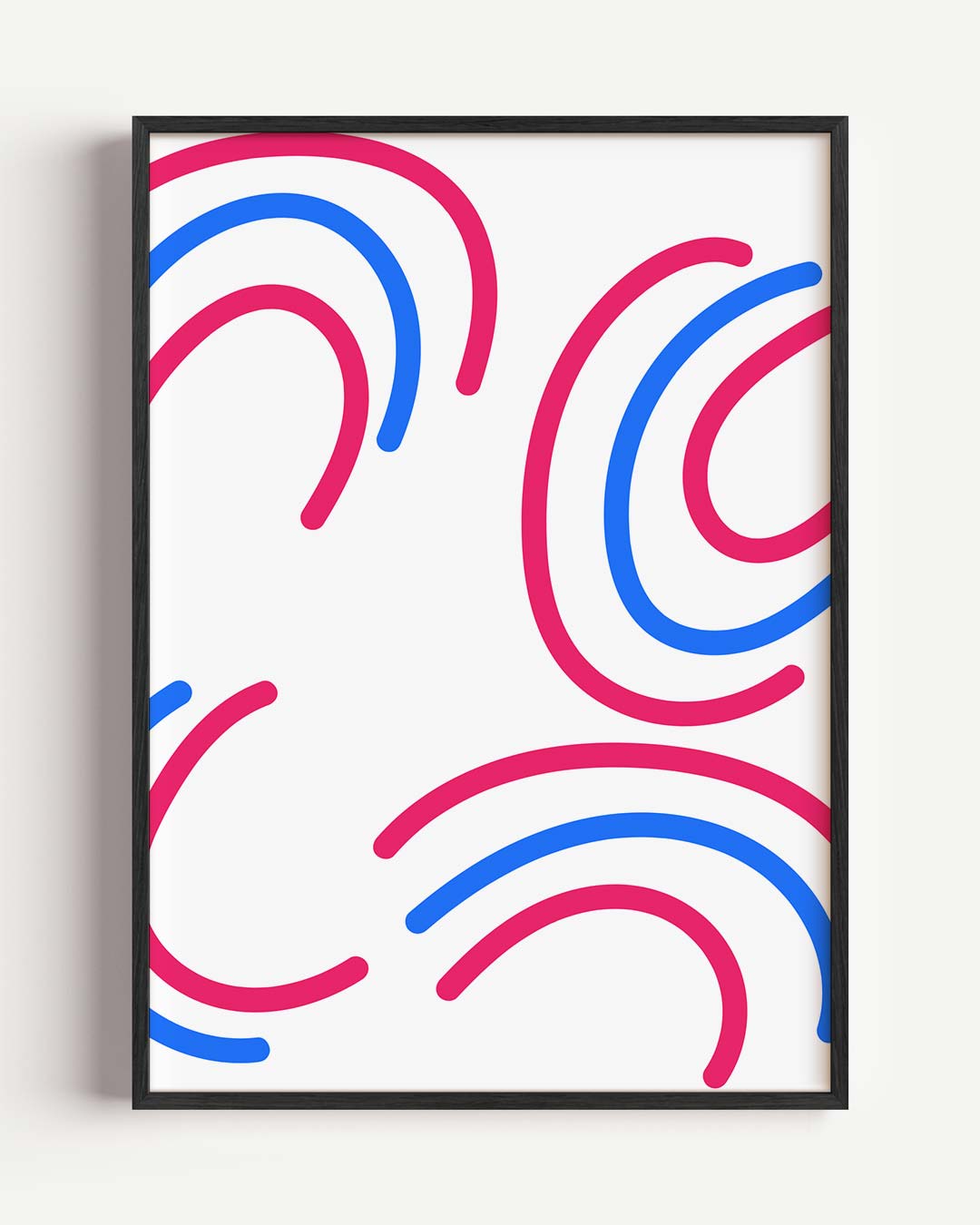 Kleurrijke Abstracte Golven Poster-WallArtistic