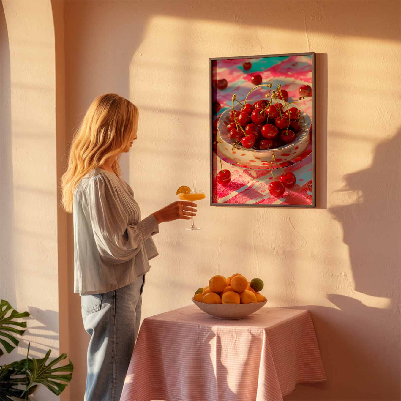 Kersenfeestje Poster-WallArtistic