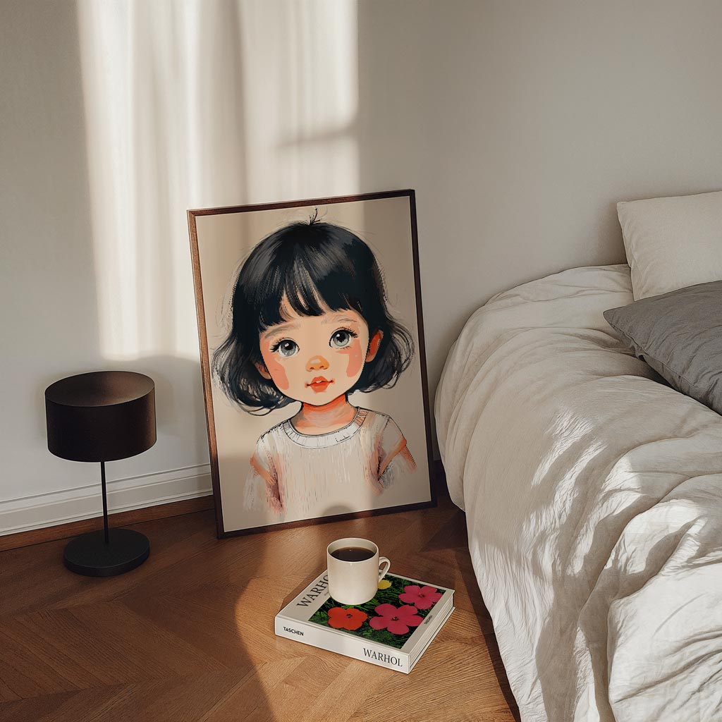 Schattige Kinderportret Poster