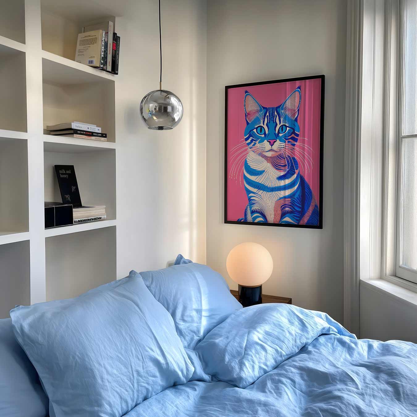 Hippe Kattenkunst Poster