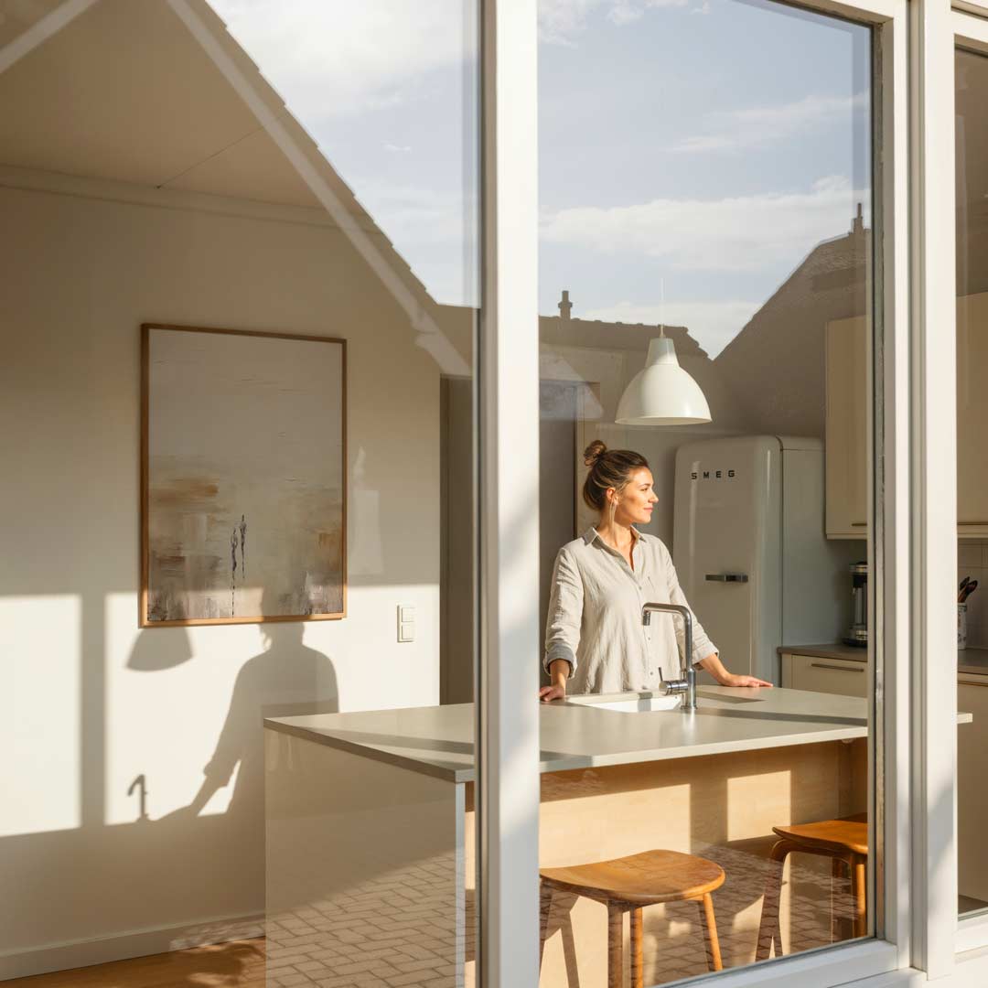 Minimalistische Wandeling Poster-WallArtistic