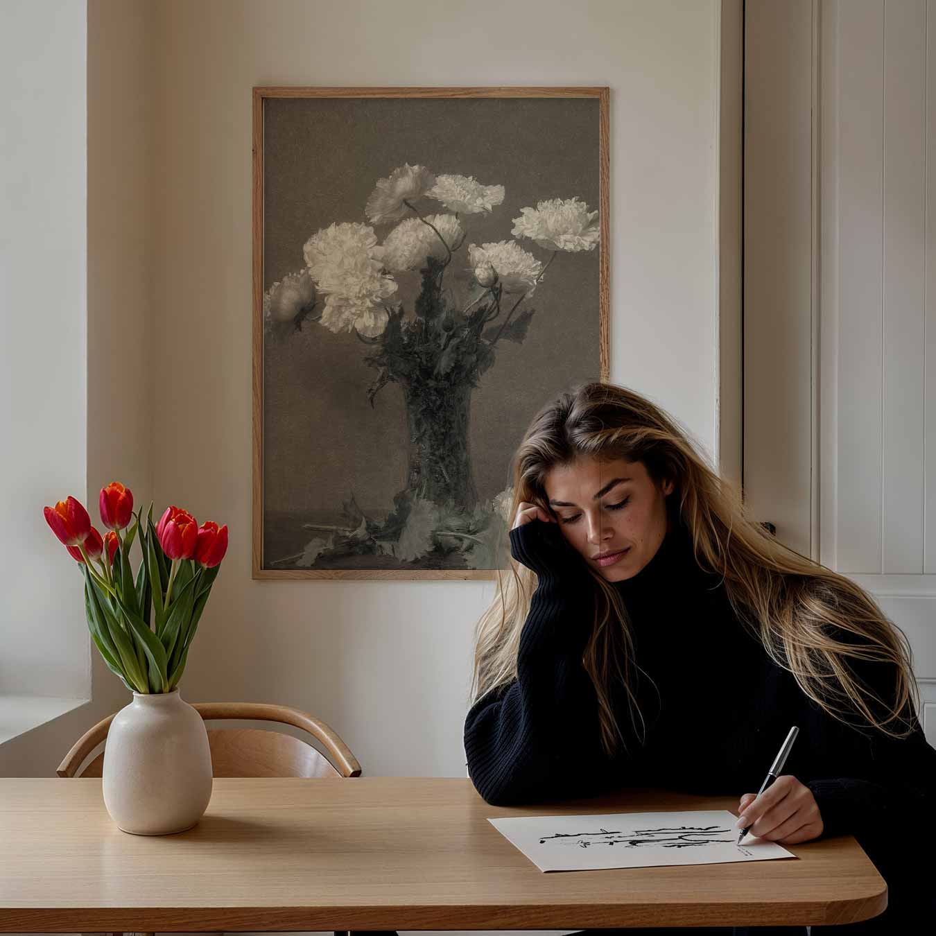 Romantische Bloemenpracht Poster