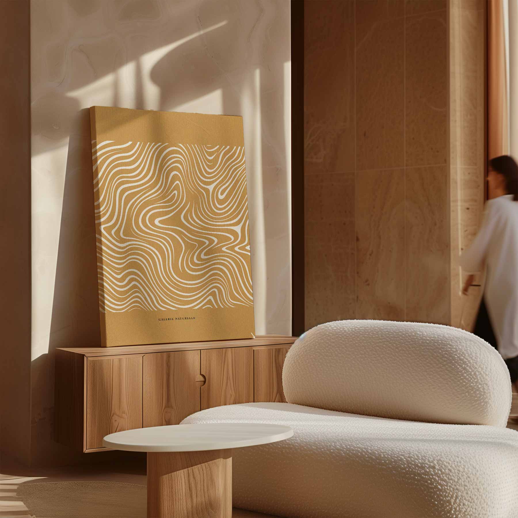 Golvende Lijnen Natuurprint Kunstwerk-canvas-dibond-plexiglas-wanddecoratie-WallArtistic