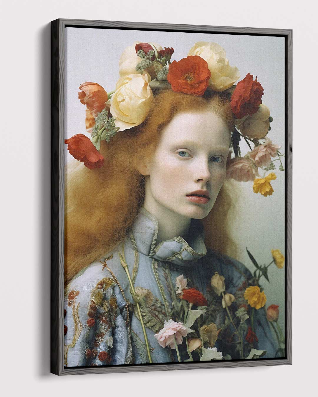 Bloemenpracht in Portret Kunstwerk-canvas-dibond-plexiglas-wanddecoratie-WallArtistic
