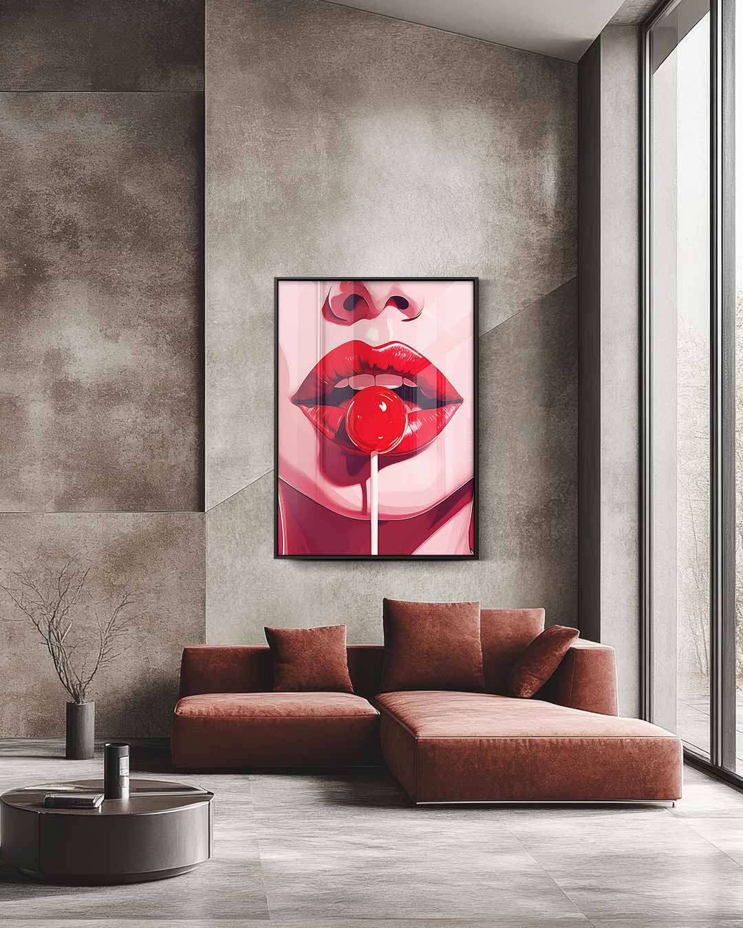 Pop Art Lolly Delight Kunstwerk-canvas-dibond-plexiglas-wanddecoratie-WallArtistic