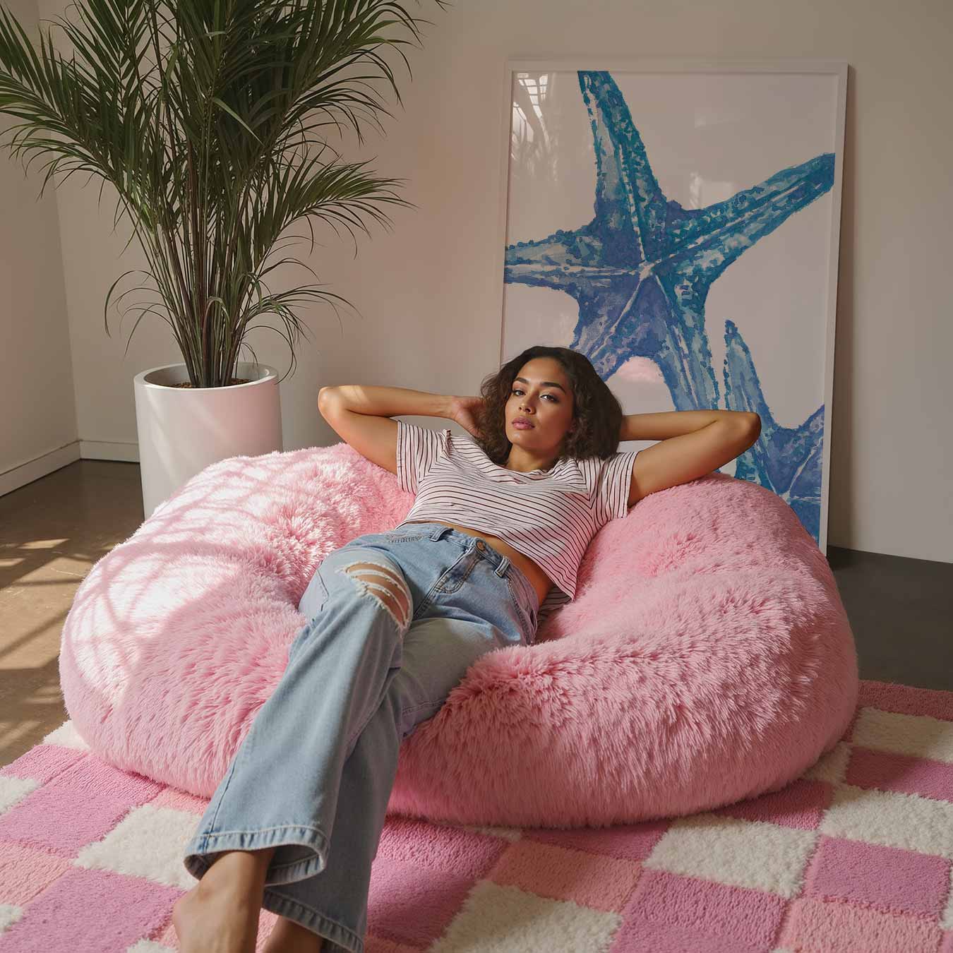 Blauwe Zeesterren Poster-WallArtistic