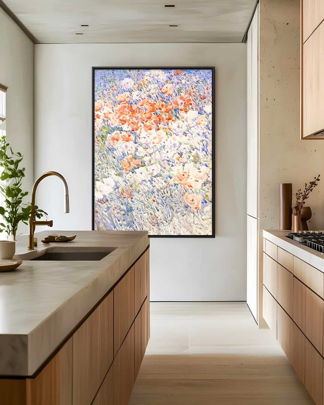 Bloemenweelde in de Natuur Kunstwerk-canvas-dibond-plexiglas-wanddecoratie-WallArtistic
