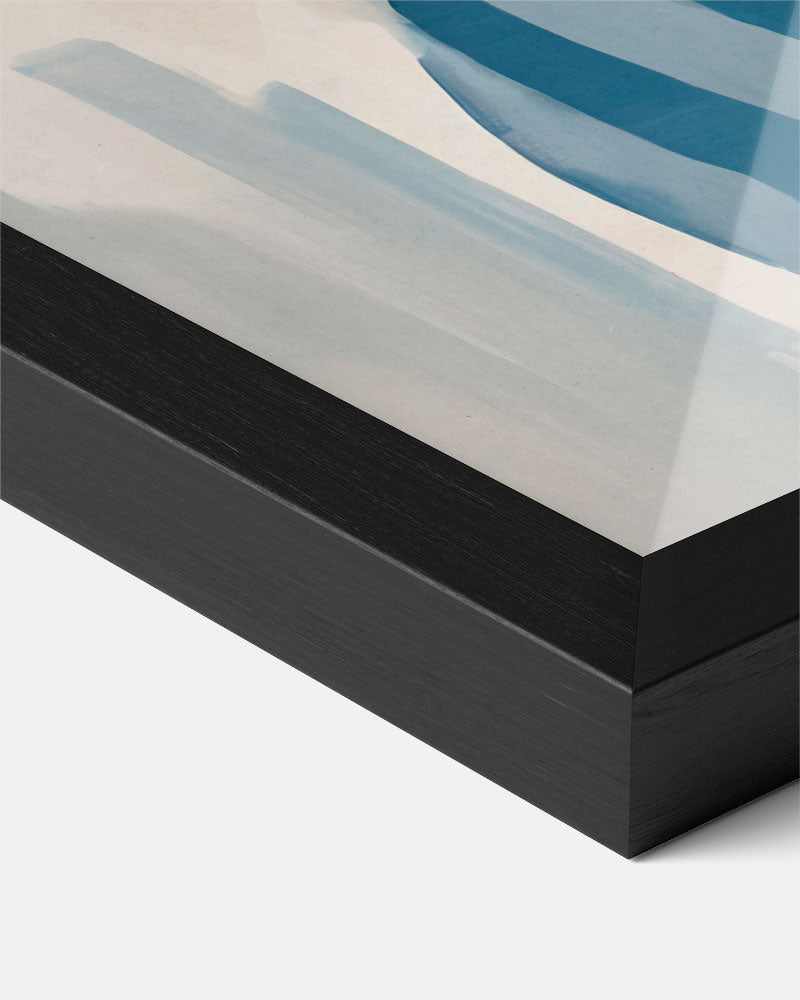 Mystieke Blauw Getinte Vrouw Poster-WallArtistic