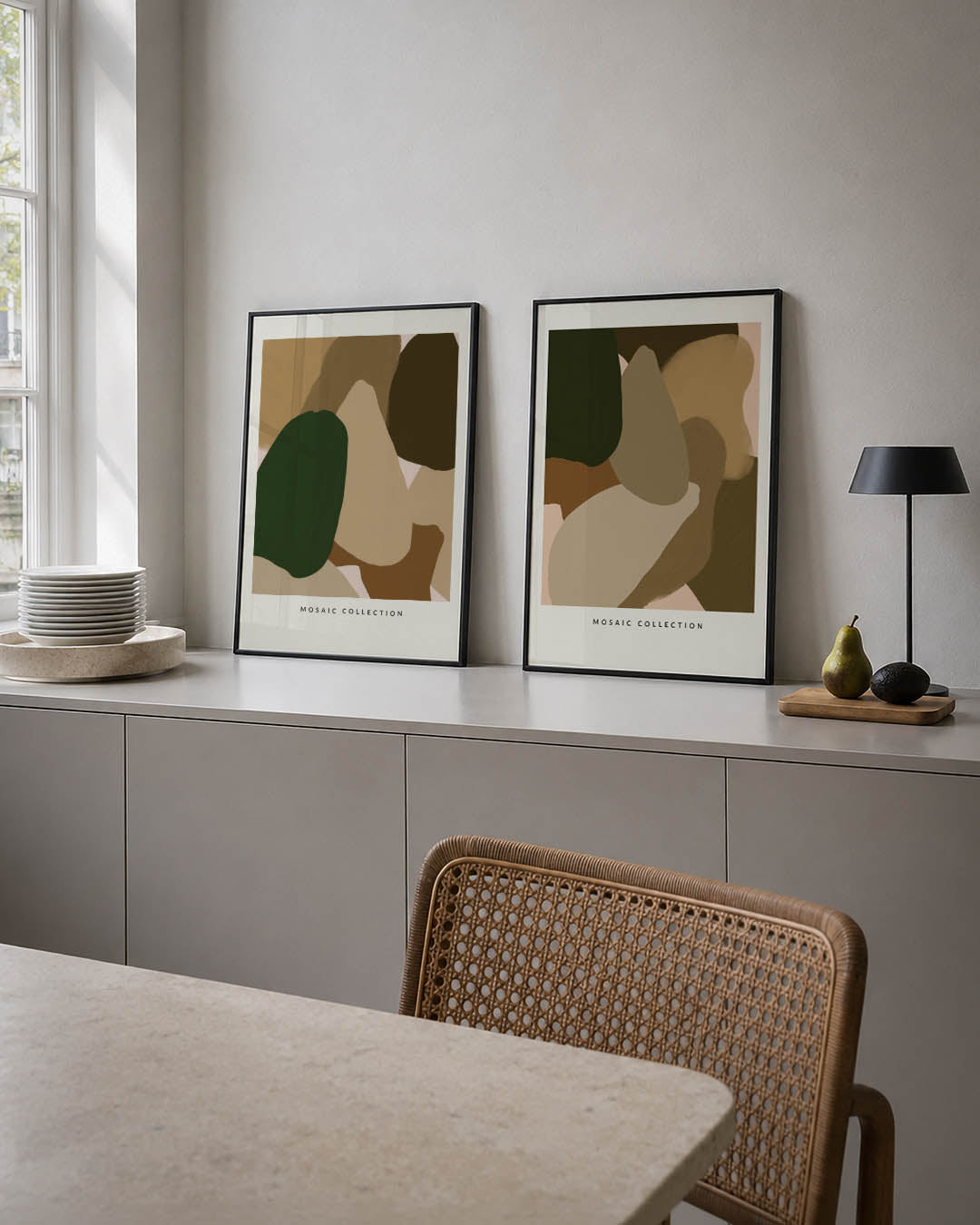 Vorm en kleurenspel Posterset