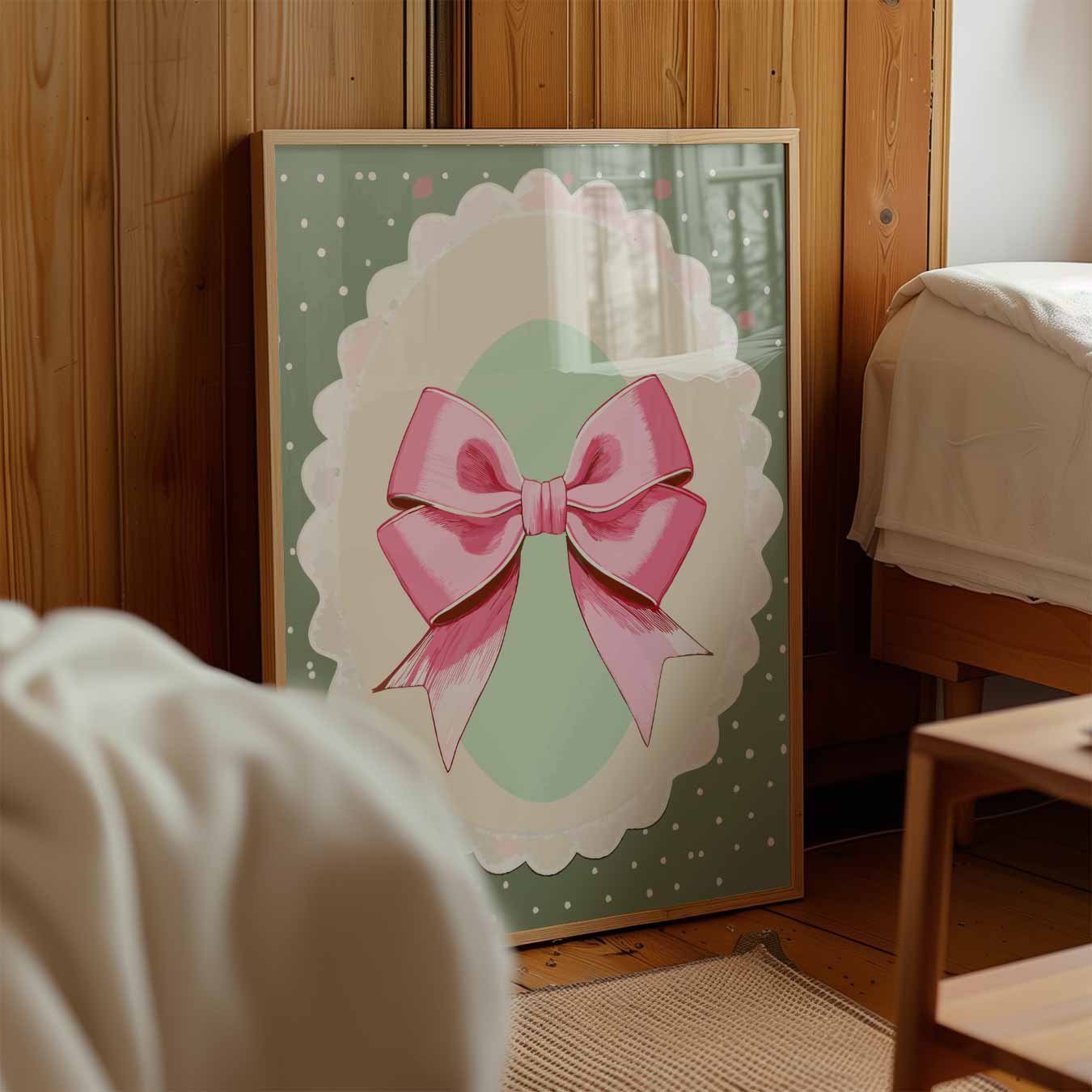 Zachte Vintage Strik Poster-WallArtistic