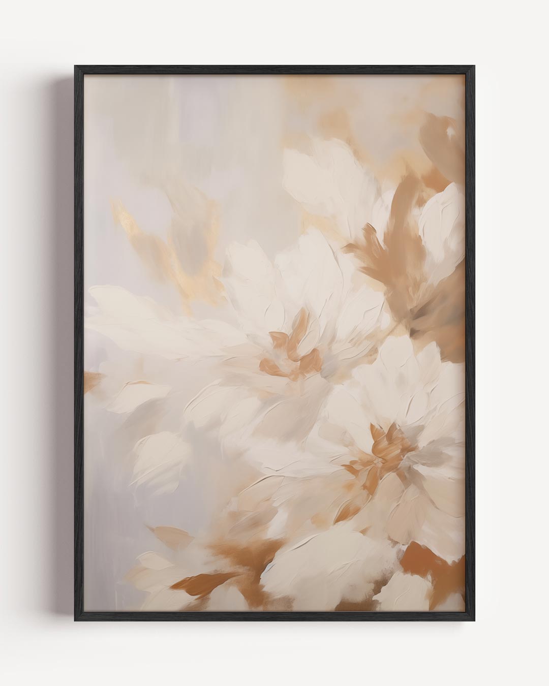 Bloemenpracht in Neutrale Tint Poster-WallArtistic