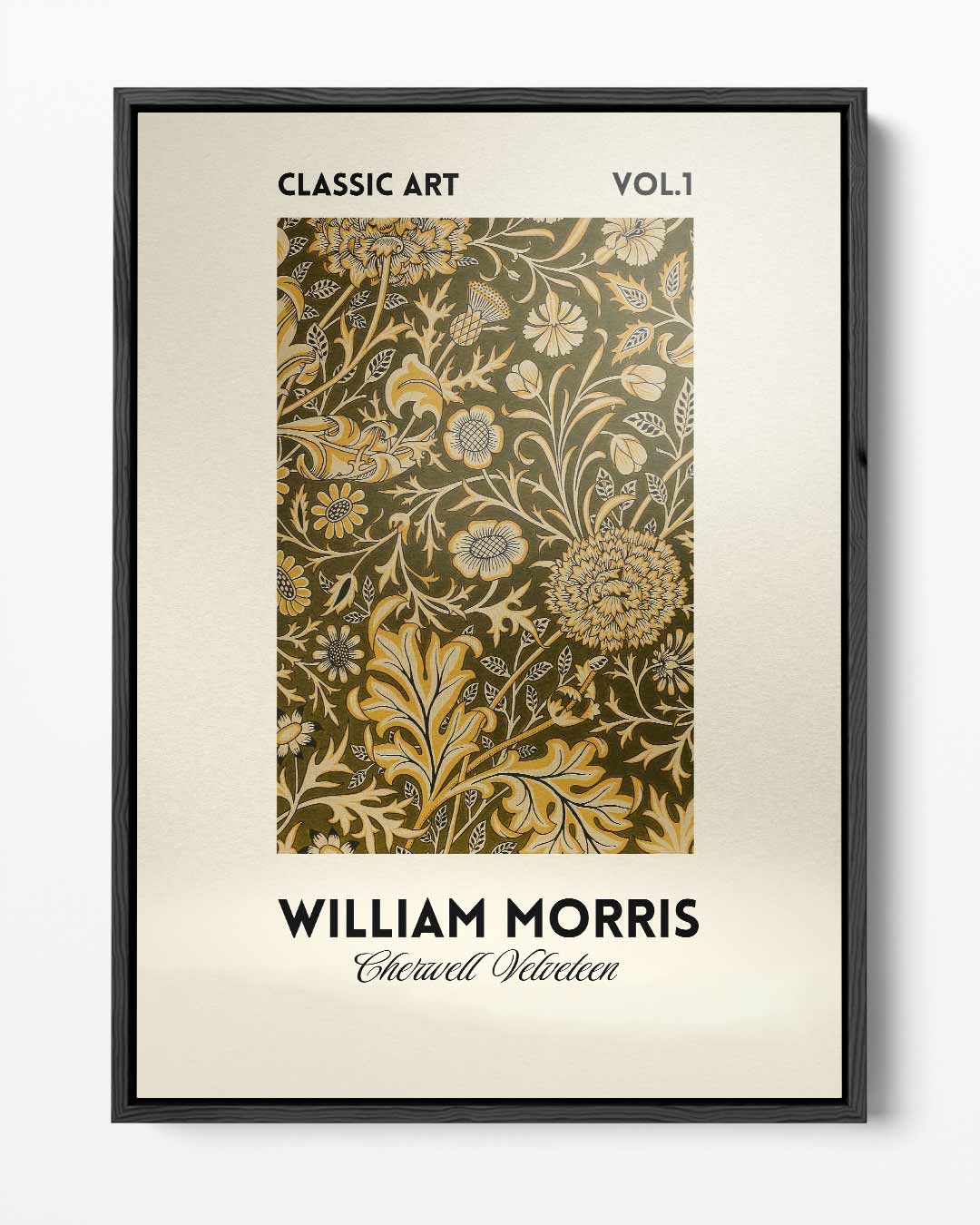 William Morris Klassiek Bloemenpatroon Kunstwerk-canvas-dibond-plexiglas-wanddecoratie-WallArtistic