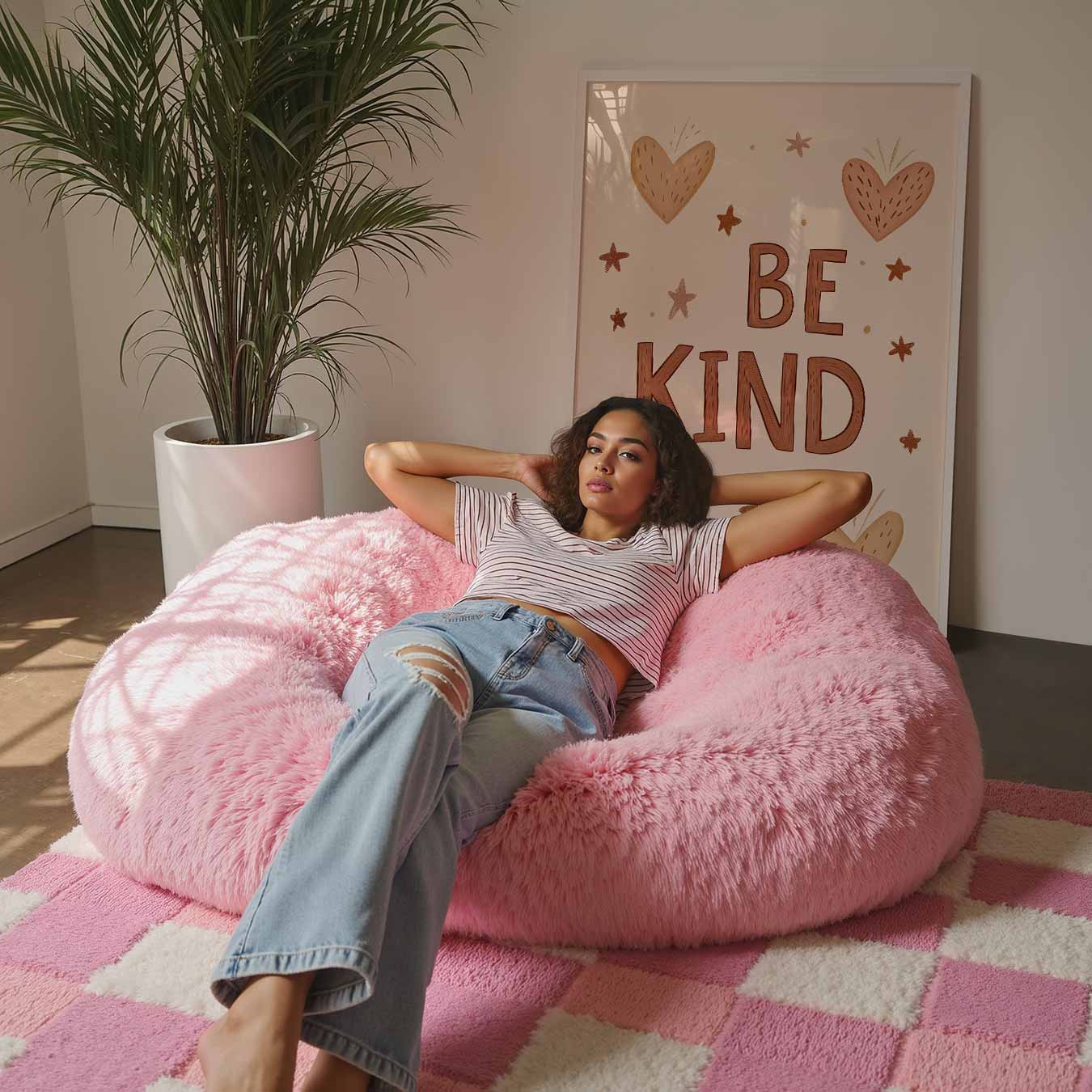 Be Kind Hartjes Poster-WallArtistic