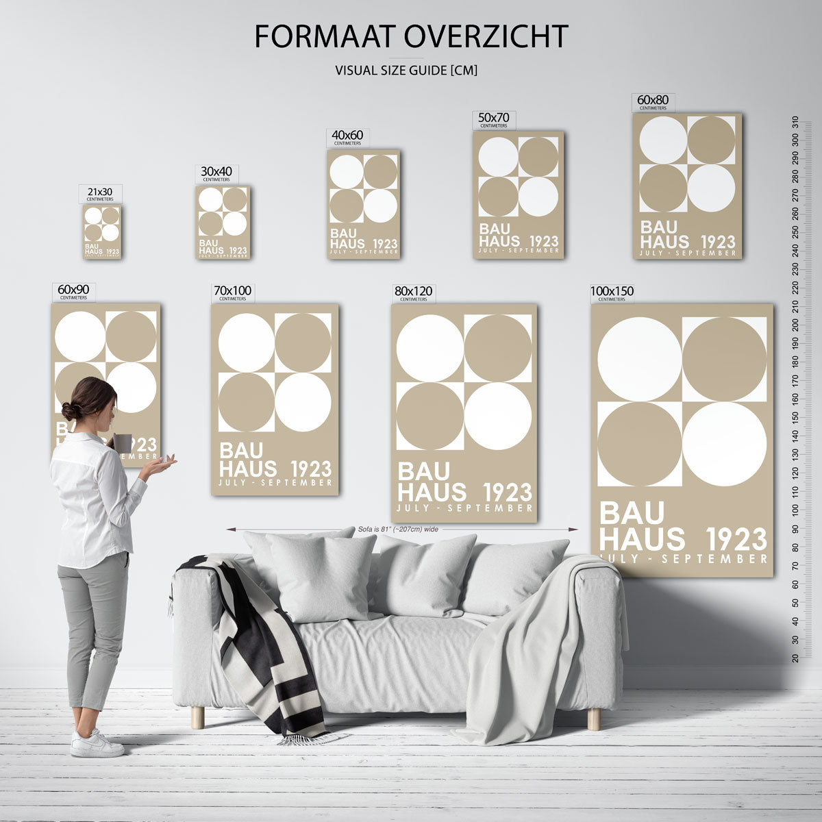 Cirkel en vierkant Poster