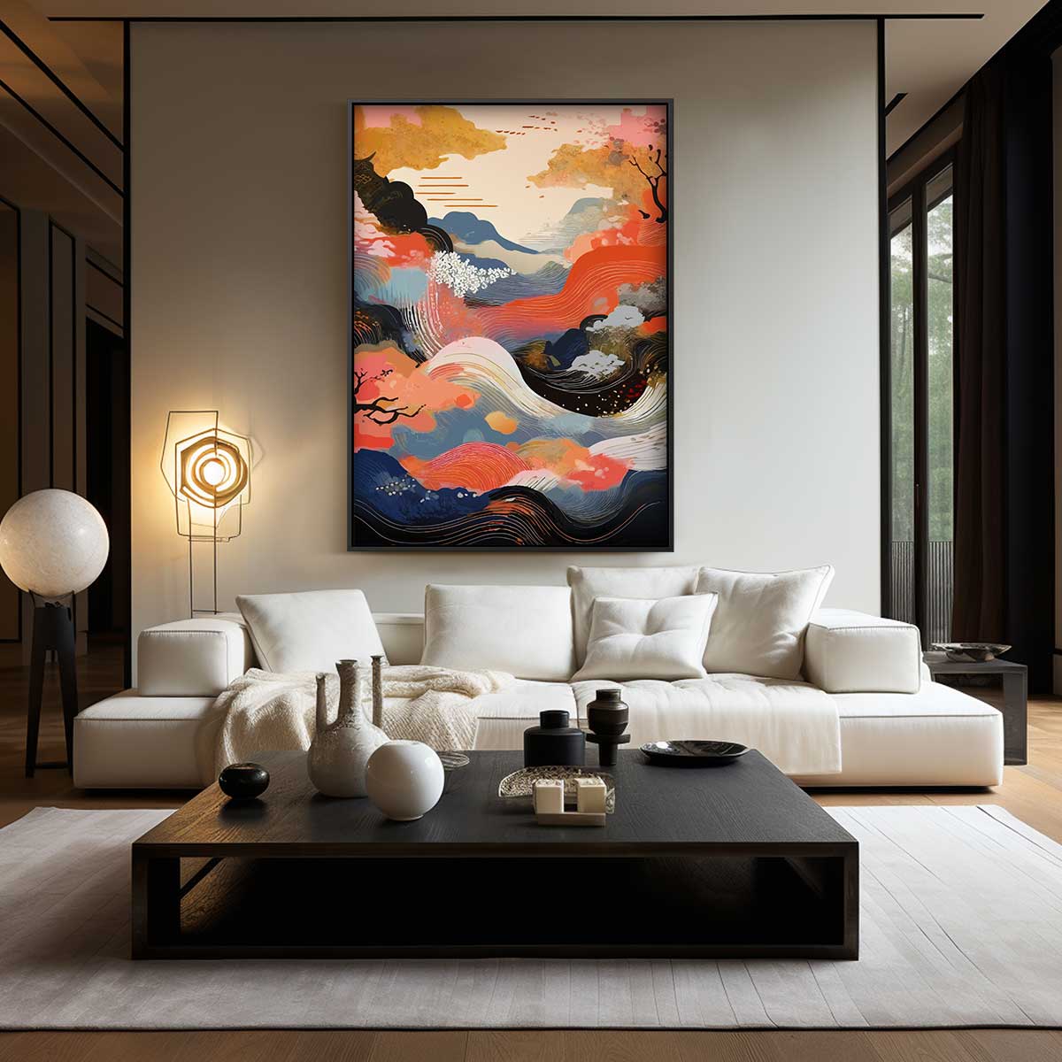 Betoverend Herfstlandschap Kunstwerk-canvas-dibond-plexiglas-wanddecoratie-WallArtistic