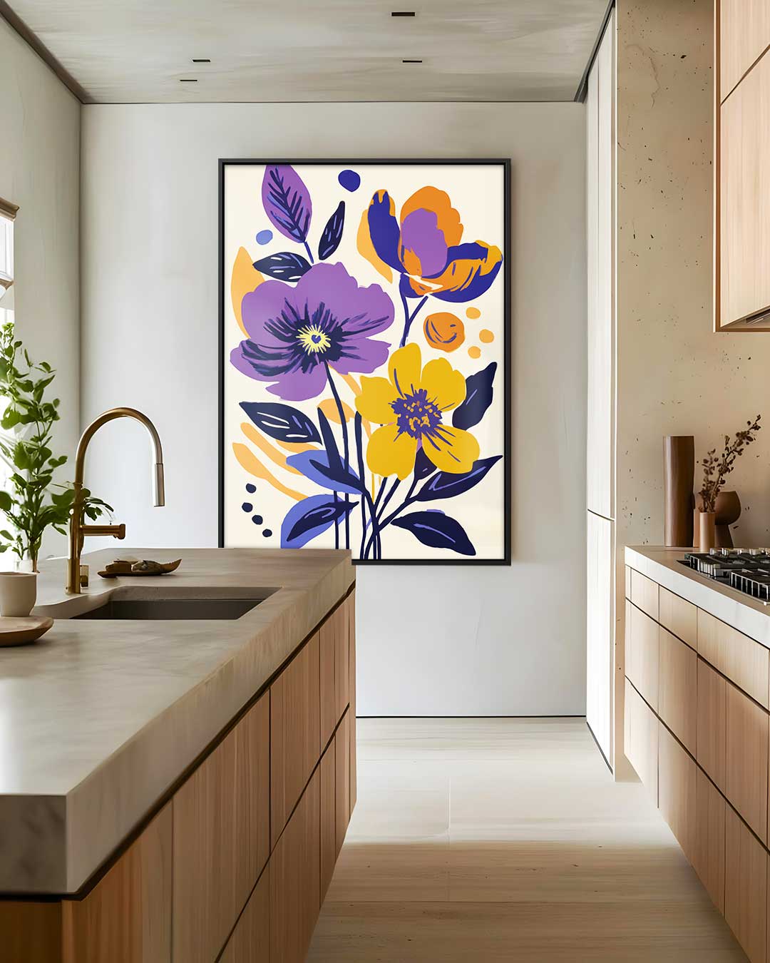 Bloemenpracht in Kleuren Kunstwerk-canvas-dibond-plexiglas-wanddecoratie-WallArtistic