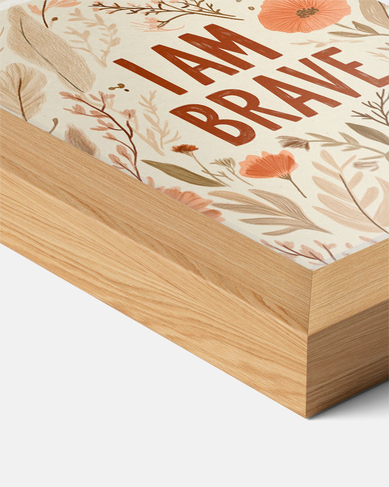 Krachtige Bloemenposter