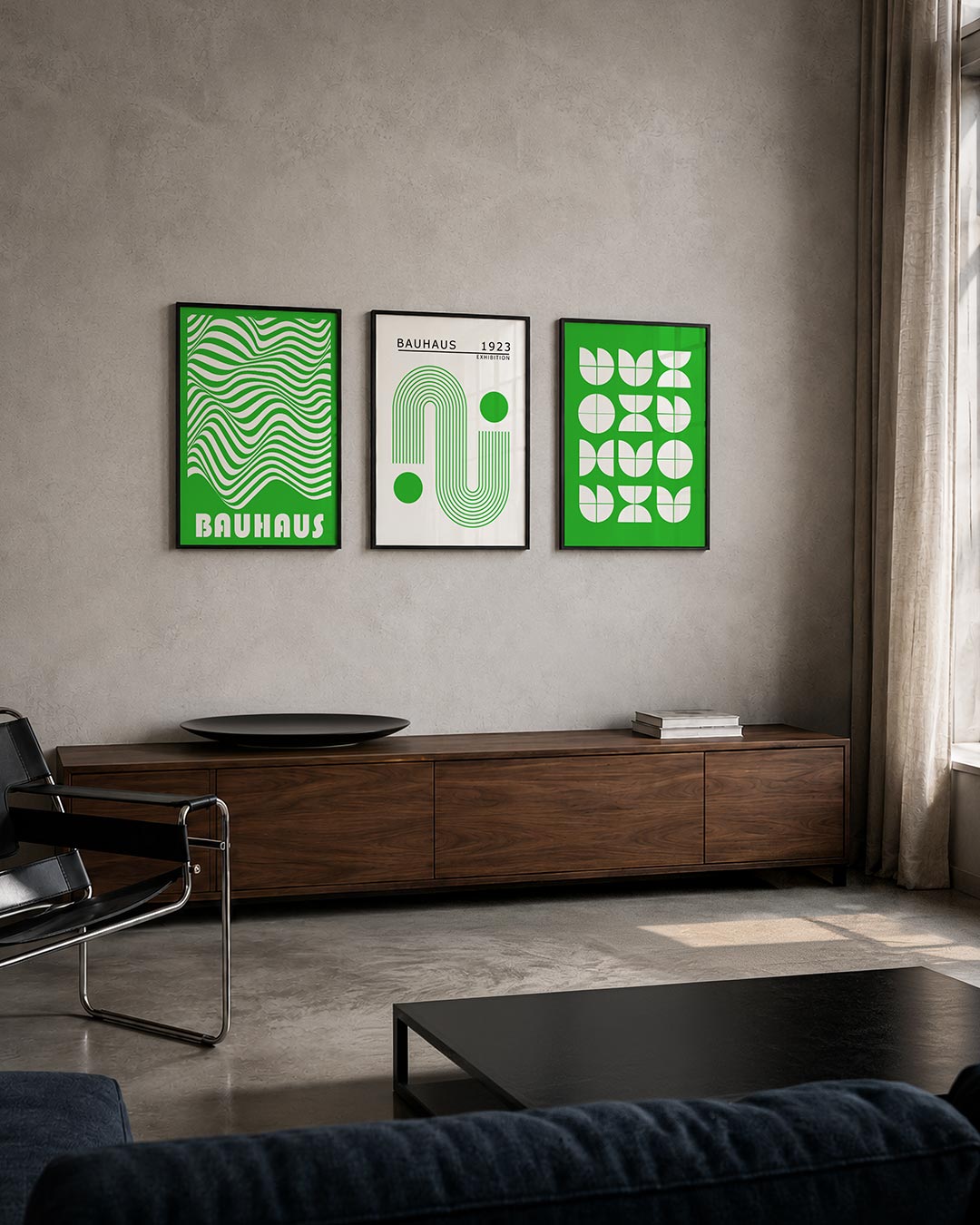 Golvend lijnenspel Posterset